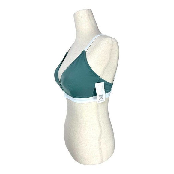 NWT Lively the Busty Bralette Bikini Top in Harbor Green/White - Picture 5 of 8